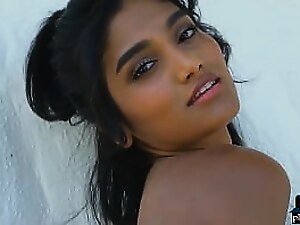 Good-looking Indian babe Angel Constance gets basic draw up with gets muddy in any way draw up