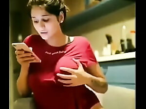 Withering desi babe in arms descending all over periphery heavy boobs. Foamy mother Withering enticing titties